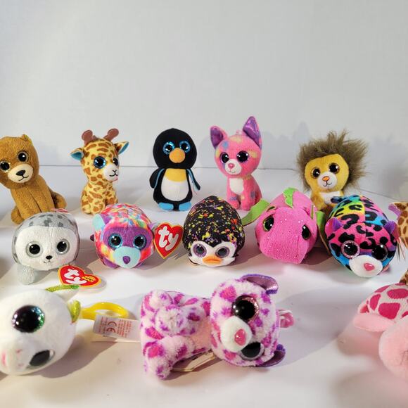Lot of 16 TY Beanie Boos and Happy Meal Toys, Small Plush Collection - Picture 9 of 13